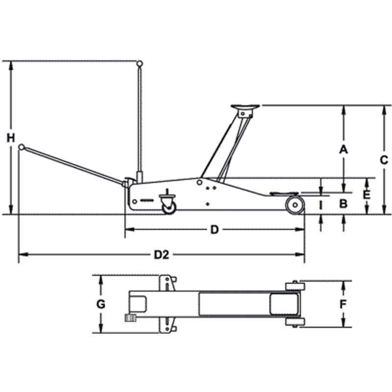 Chicago Pneumatic - Ručna hidraulična dizalica CP80030 - 8941181030